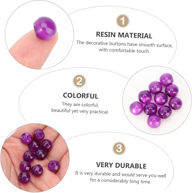 Angoily 10pcs Round Pearl Sewing Buttons DIY Shirt Fastener For Sweater Cheongsam Skirt Craft Repairs - Image 3